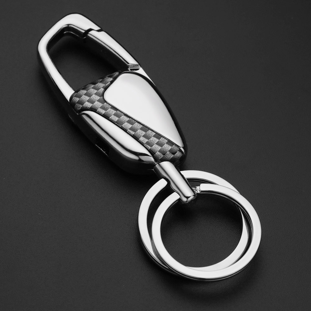 パーソナライズされたキーリングダブルスイッチキーホルダーカス - Initial Ring Custom のレビューと価格