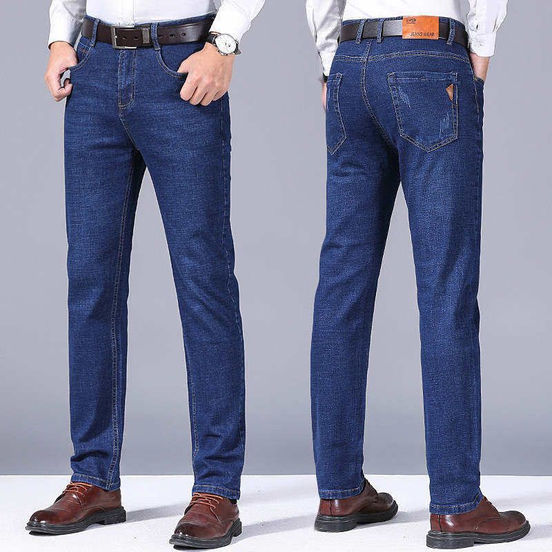 2024 夏薄いメンズ弾性綿ジーンズファッショングレー快適な - Levis Jeans 501 のレビューと価格