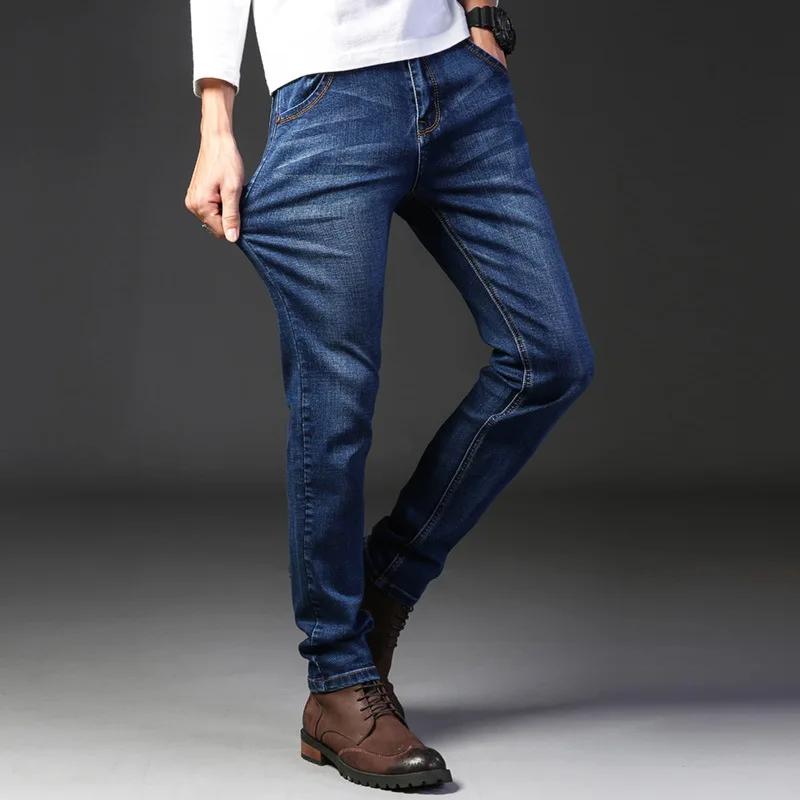 2024 夏薄いメンズ弾性綿ジーンズファッショングレー快適な - Levis Jeans 501 のレビューと価格