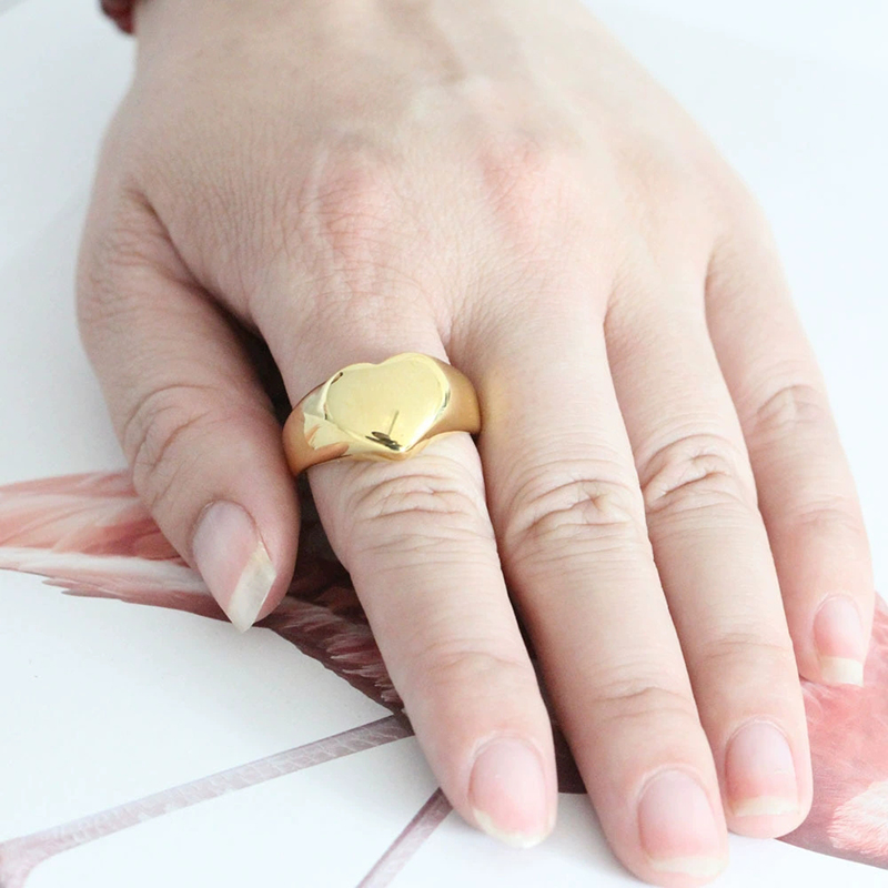 365 ステンレス鋼パンクロックスムーズシグネットカスタムネ - Initial Ring Custom のレビューと価格