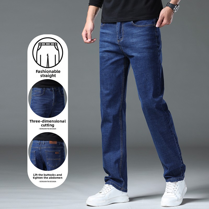 2026 新しいメンズストレートデニムパンツブランド服ブラッ - Levis Jeans 501 のレビューと価格